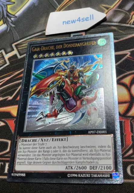 YuGiOh - Gaia-Drache, der Donnerangreifer AP07-DE001 Ultimate, Near Mint - Mint