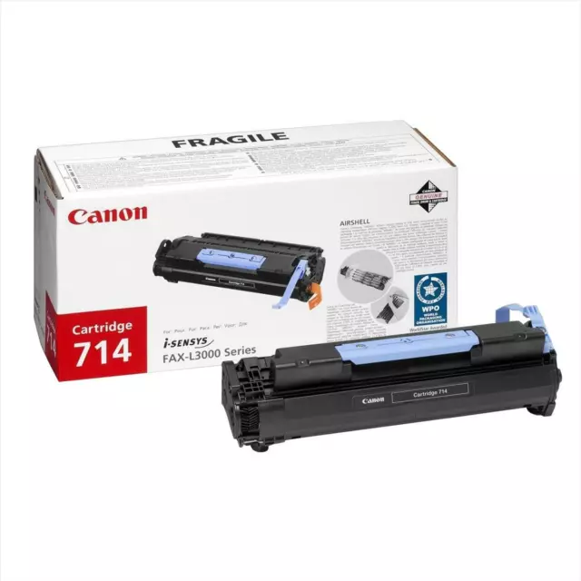 Genuine Canon 714 Black Toner Cartridge FAX-L3000 Opened VAT Inc