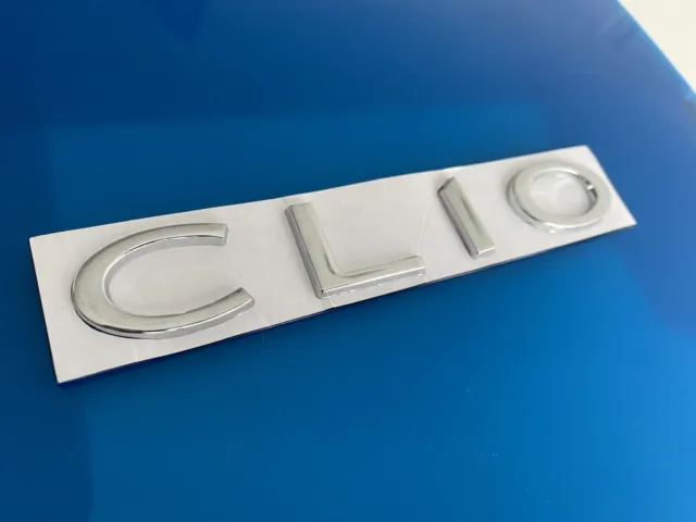 Logo Clio Renault Insigne Sigle Monogramme Embleme Chrome