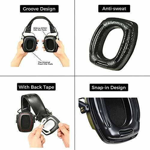 GEL EAR PADS High Density Noise Reduction Replacement Gel Cups for