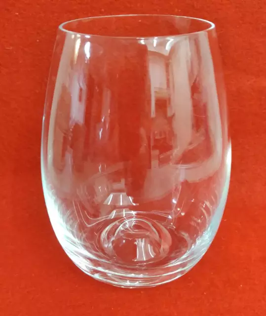 Dartington Crystal Stemless Wine Glass 14 oz Tumbler Made in England