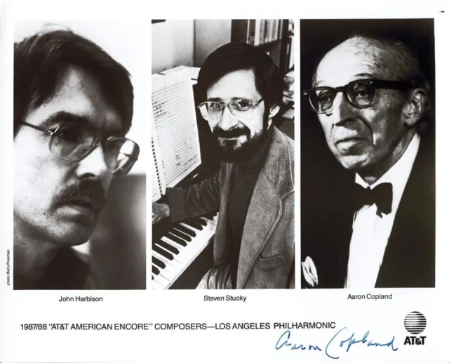 Aaron Copland - Autographed Signed Photograph Circa 1987