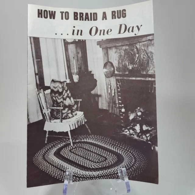 Cómo trenzar una alfombra en un día, c. 1949 colonial decoración del hogar efímera