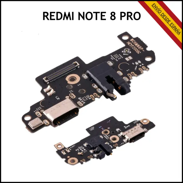 Placa De Carga Para Xiaomi Redmi Note 8 Pro Conector Usb Antena Microfono Puerto