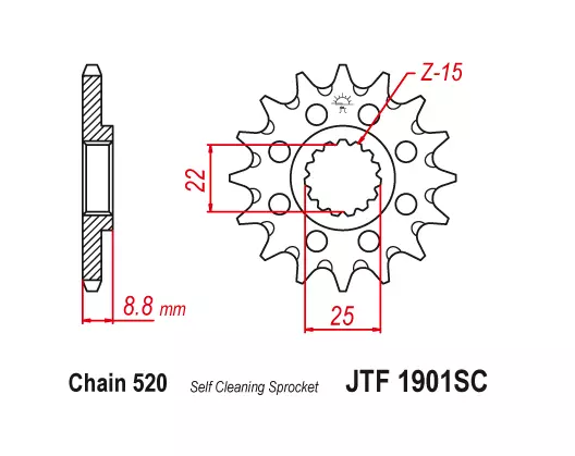 JT Front Sprocket 13 13T Tooth KTM BETA Husqvarna Husaberg 2