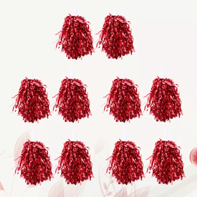 10 Pcs/5 Pom Poms Earth Tones Competition Sports Events Performance Cheering