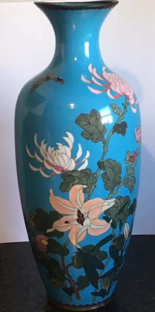 Stunning  Large Antique Japanese Cloisonné Vase