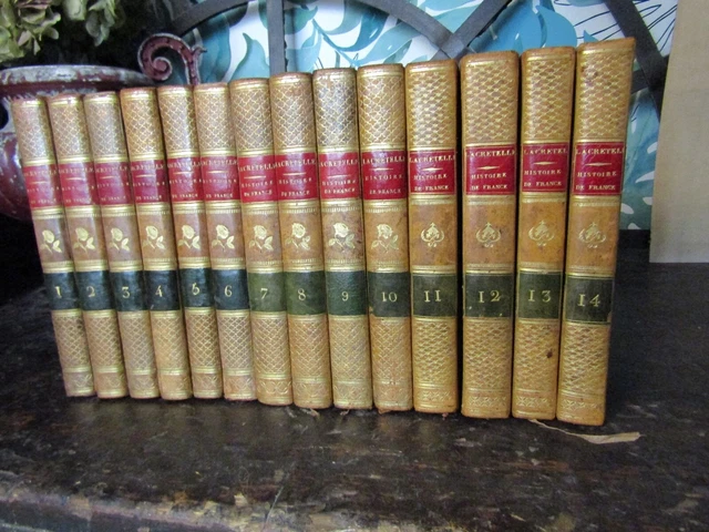 LACRETELLE-HISTOIRE DE FRANCE PENDANT LE XVIIIe-COMPLET en 14 VOL- Relié-1810