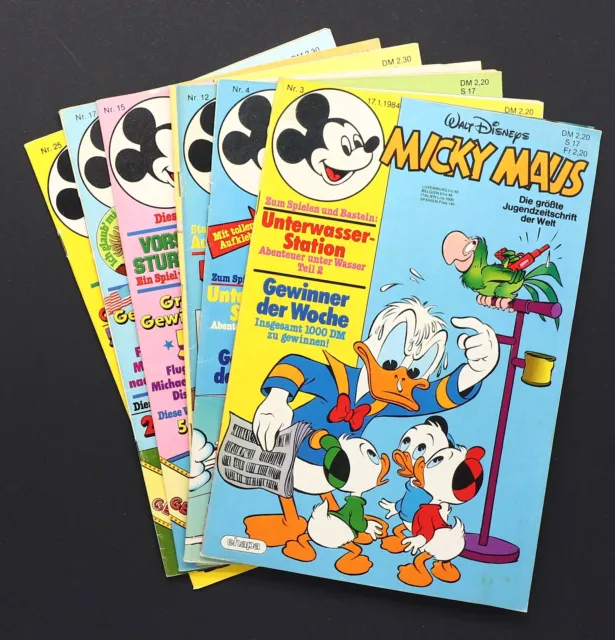 Micky Maus Comic Heft 1984 mit Beilagen Ehapa Verlag Walt Disney Auswahl