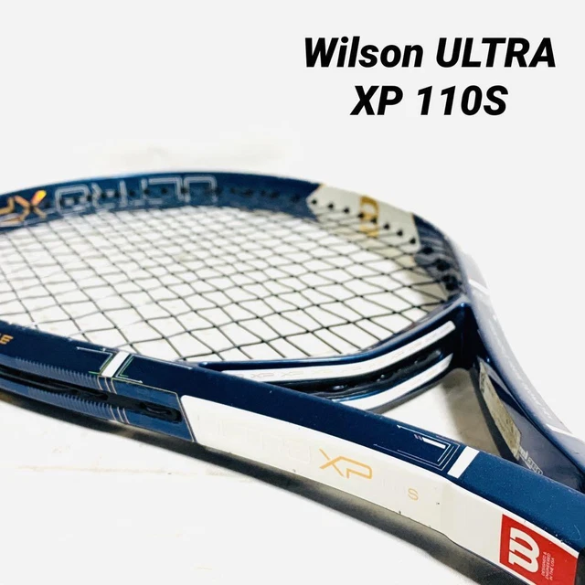 Wilson ウィルソンULTRA XP110S G1 Wilson Ultra XP 110 Tennis Racket - 27, Blue, Gold, White