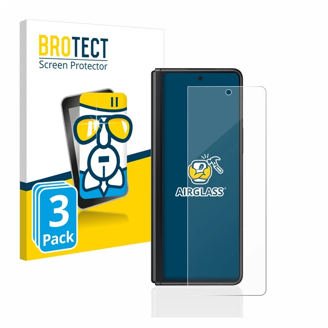 3x Pellicola Protettiva Vetro per Samsung Galaxy Z Fold 3 5G Protezione Proteggi