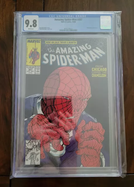 Amazing Spider-Man #307 CGC Graded NM/M 9.8 White Pages; Todd McFarlane; Marvel
