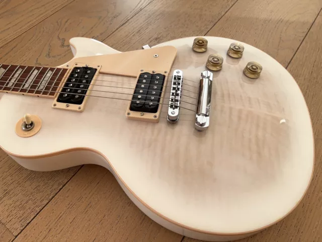 Rare Gibson Les Paul Model T White Electric Guitar w/ Hard Case Tunomatic