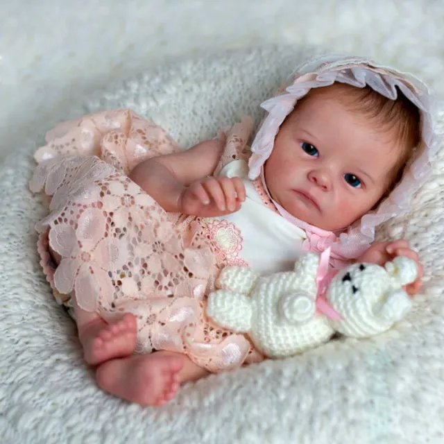 Reborn Doll Kits Baby Silicone Vinyl Dolls Unpainted Newborn Girl Doll Kits DIY