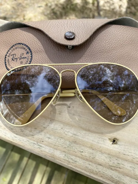 Ray Ban Vintage 1993 Ambermatic All Weather "Shooter" Sun Glasses 62[]14