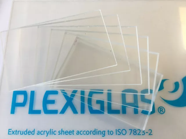 Acrylglas PLEXIGLAS ®XT PMMA farblos klar, 5mm + 6mm Scheibe Zuschnitt Platte