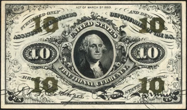 Third Issue 10C Ten Cent Fractional Currency Note