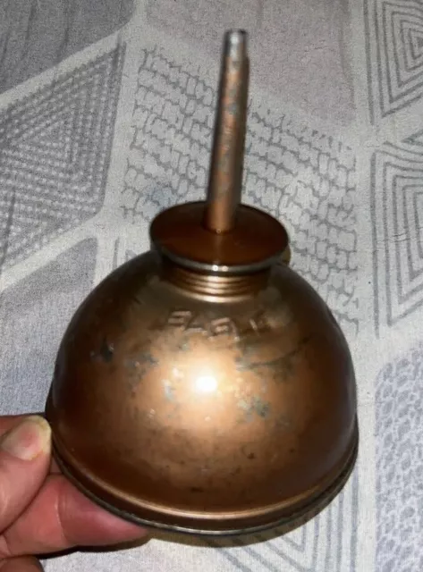 Vintage Eagle Thumb oil can USA