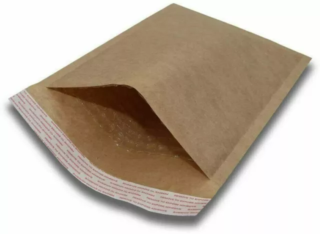 1000 #0 6x10 Kraft Natural Paper Padded Bubble Envelopes Mailers Case 6"x10"