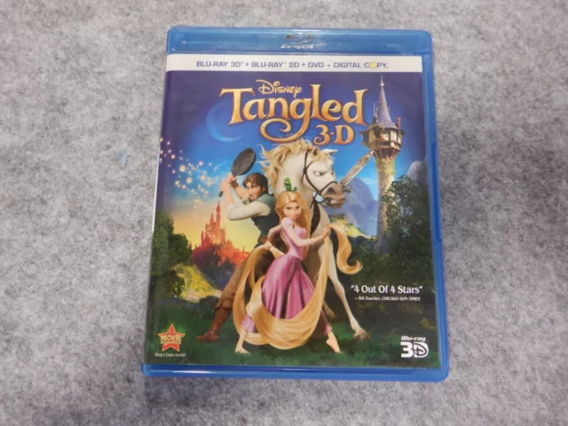 Bluray - Tangled With 3D, DVD, And Digital Copy - Great Condition