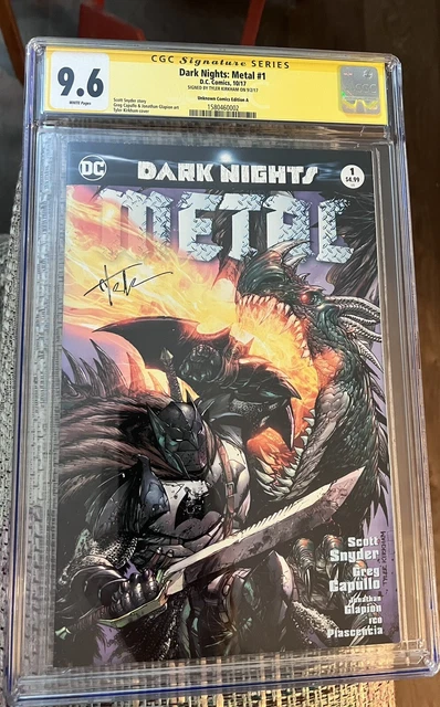 Dark Knights: Metal #1 Unknown Comic Books CGC 9.6 Signed By Tyler Kirkham Cover