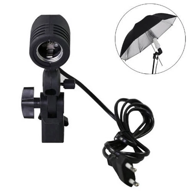 Conjunto de lámpara E27 con orificio de pantalla para fotografía e interruptor de corriente