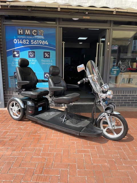 DRIVE SPORT RIDER Tandem Two Seater Trike Mobility Scooter 12 Months ...