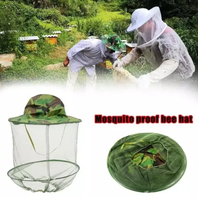 Sombrero de apicultor para protección contra mosquitos y abejas en ambiente lleno de insectos