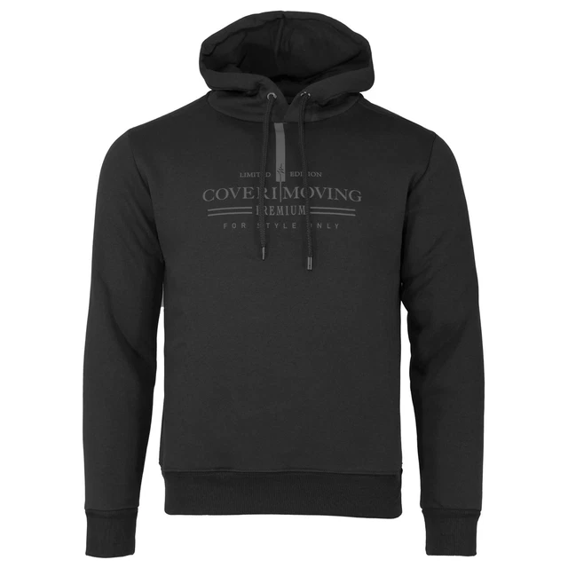 Felpa invernale uomo con cappuccio COVERI MOVING blu e nero M L XL XXL 3XL 3