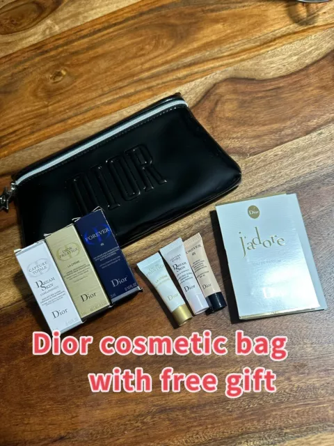 Dior cosmetic bag with free gift new  jadore perfume sampler la cream