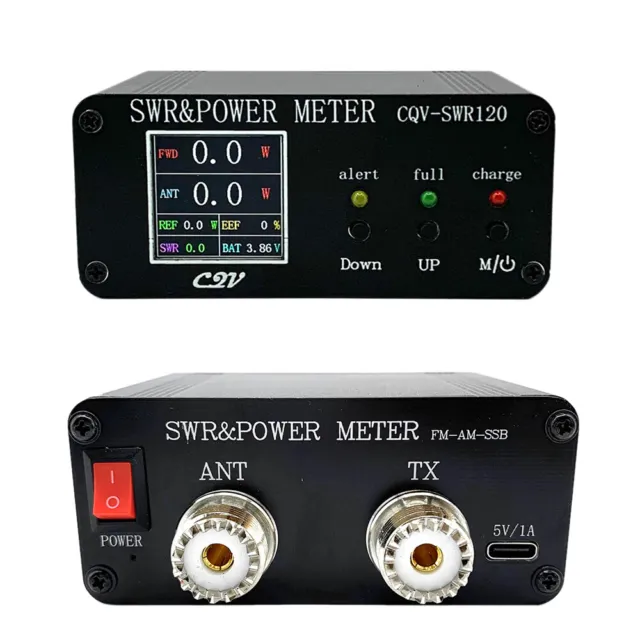 Shortwave Digital Power Meter SWR & Power Meter 0.5-120W Standing Wave 1-99.9 DE