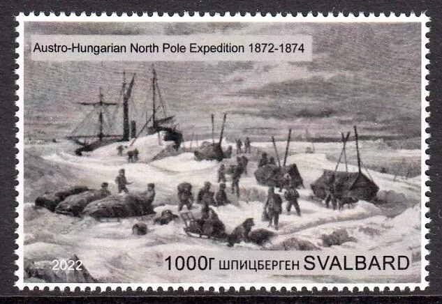 Svalbard Spitsbergen 2022 Austria-Hungary North Pole Expeditions Mnh Local Stamp