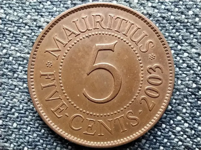 Mauritius Moneta da 5 centesimi 2003