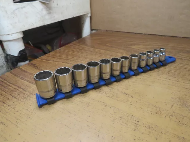 Snap on tools 3/8 drive metric shallow 12 point socket set 8mm to 19mm