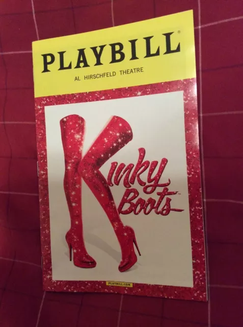 Brand New 2016 Kinky Boots Broadway Musical Playbill New York Cast Hirschfeld Ny