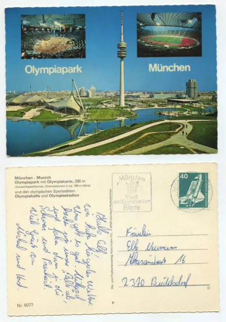 19139 - Olympic Park Munich - postcard, run