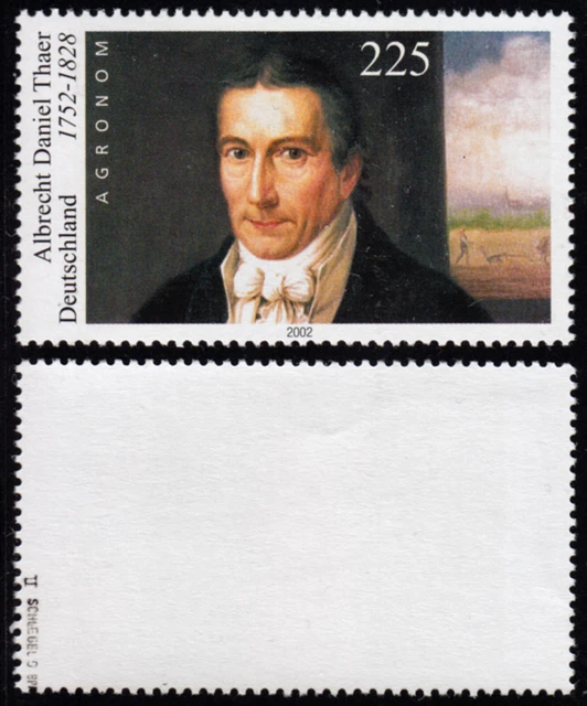 Federal 2255 II Albrecht Daniel Thaer, Mint, Signed Schlegel BPP