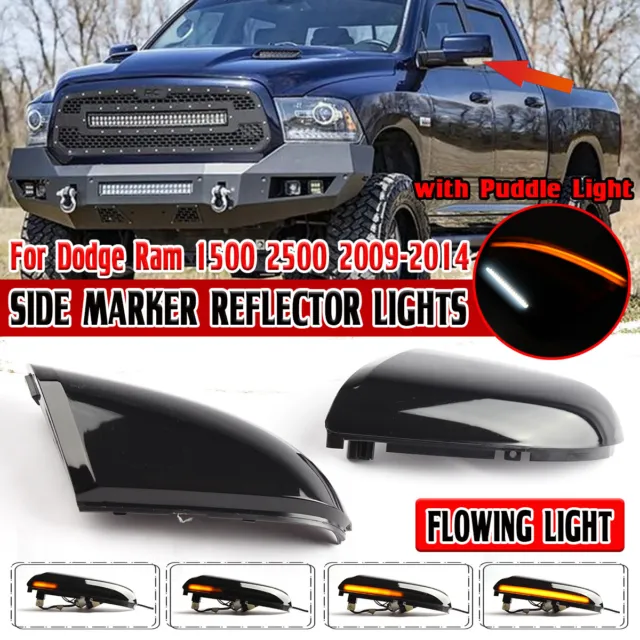 Paar  Spiegel LED-Blinker Für Dodge Ram 1500 2500 2009-2014