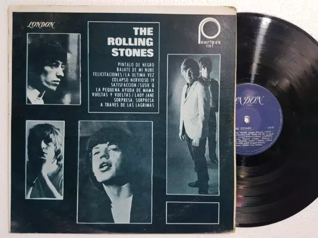 The Rolling Stones Paint it negro LP México títulos españoles en portada