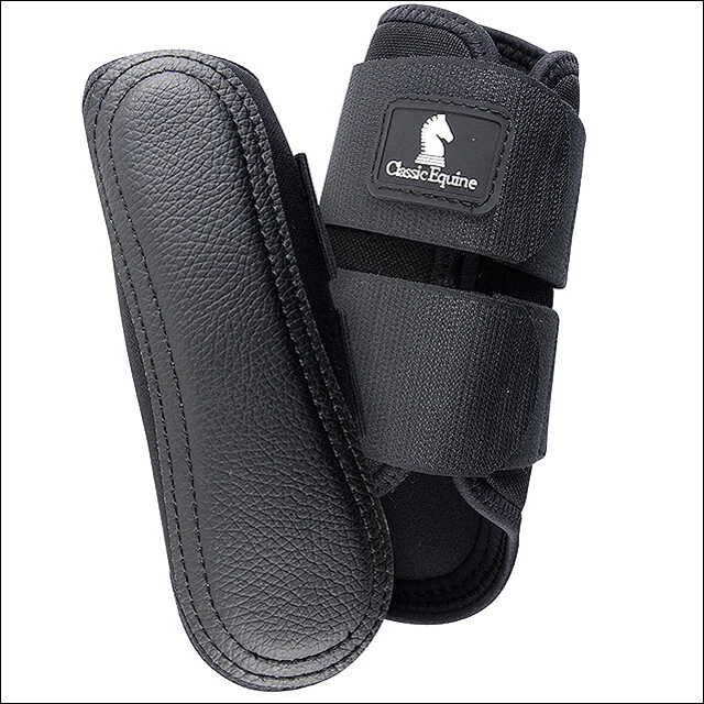 83CE Large Classic Equine Airwave Splint Breathable Horse Leg Boots Pair Black