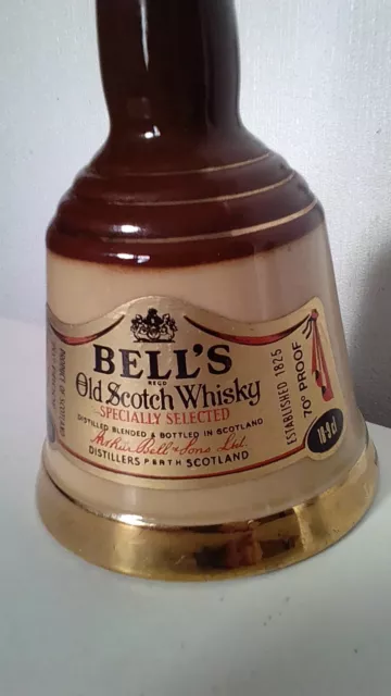 Vintage Wade Ceramic Bells Old Scotch Whisky Bell Decanter Empty