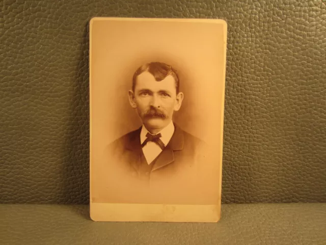 Victorian Antique Cabinet Card Photo of a Young Man