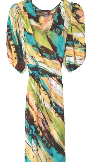 Hawaiian Wrap Dress 12 Size Perfect Nwt