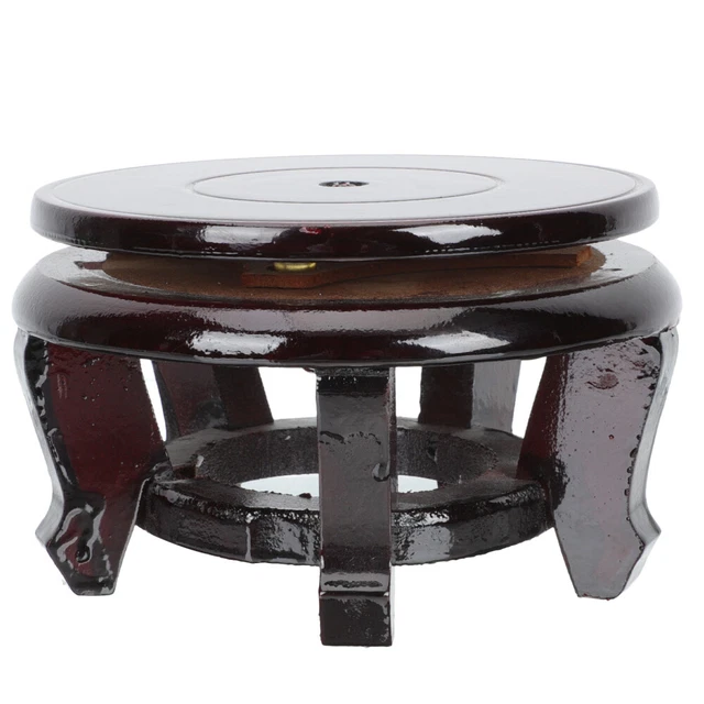 Base da fiori girevole vaso da terra alto supporto per statue di Buddha legni