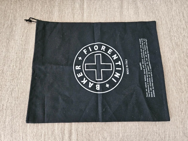 New Fiorentini + Baker Shoe Dust Bag Black made in Italy
