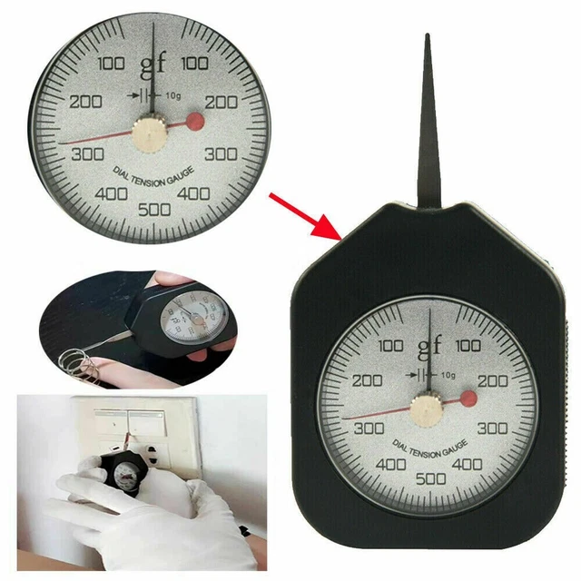 Tensiometer Gram Force Gauge 1pcs Accessories Tension Testing 100-500-100g