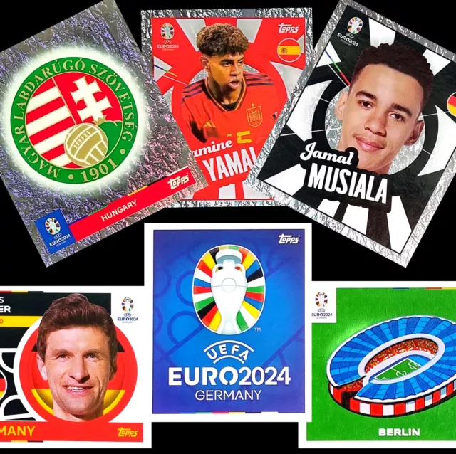 TOPPS UEFA EURO EM 2024 Germany Sticker Einzelsticker zum aussuchen 1
