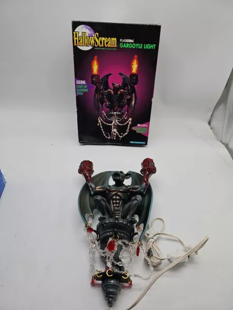 VINTAGE 1996 HallowScream Nightmare Collection Flickering Gargoyle Light