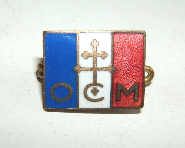 INSIGNE WWII Epinglette Organisation Civile Et Militaire De La