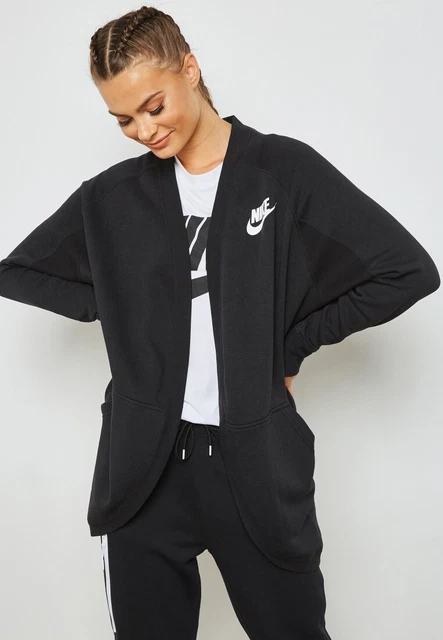 Nike Black Comfy Athleisure Rally Cardigan size Small EUC Nike Black Comfy Athleisure Rally Cardigan size Small EUC